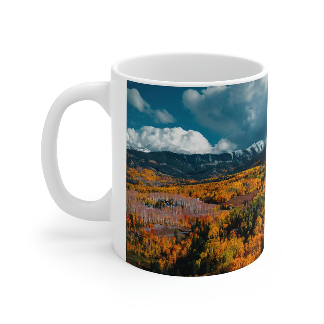 Golds of Autumn - Ceramic Mug 11oz - Visiting This World