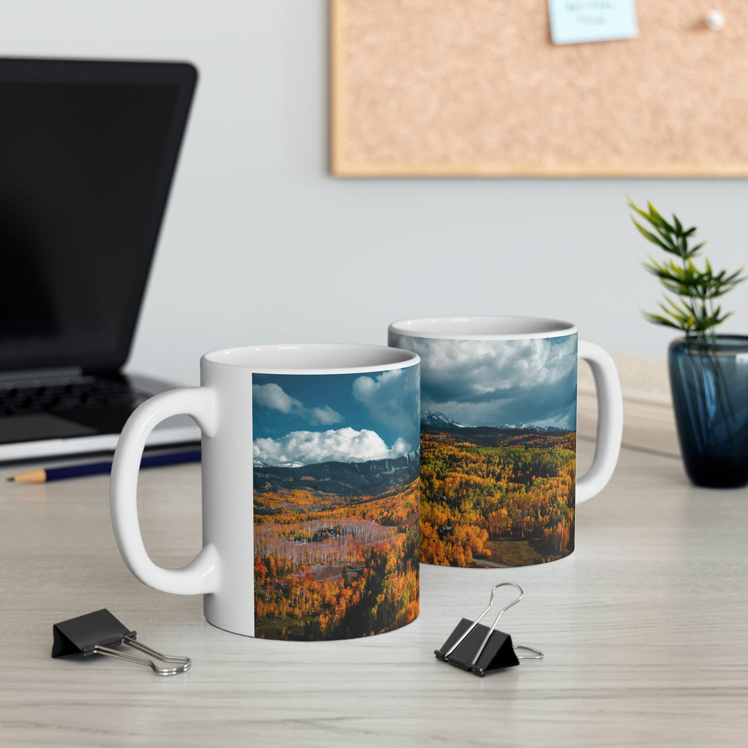 Golds of Autumn - Ceramic Mug 11oz - Visiting This World