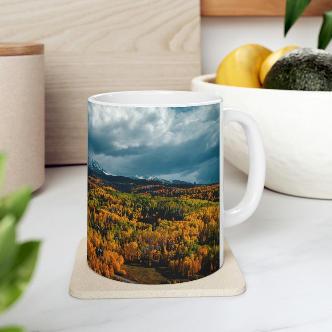 Golds of Autumn - Ceramic Mug 11oz - Visiting This World