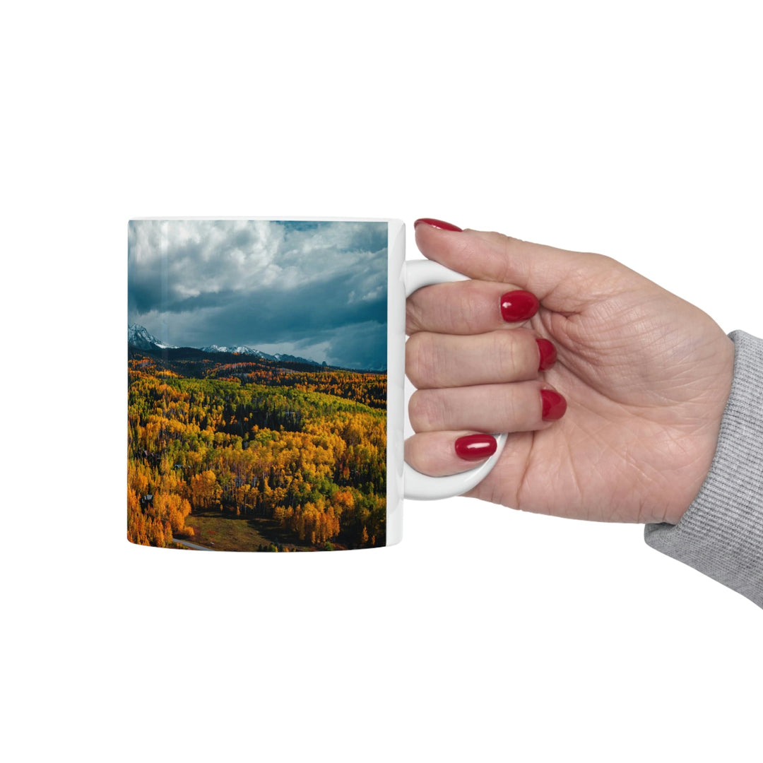 Golds of Autumn - Ceramic Mug 11oz - Visiting This World