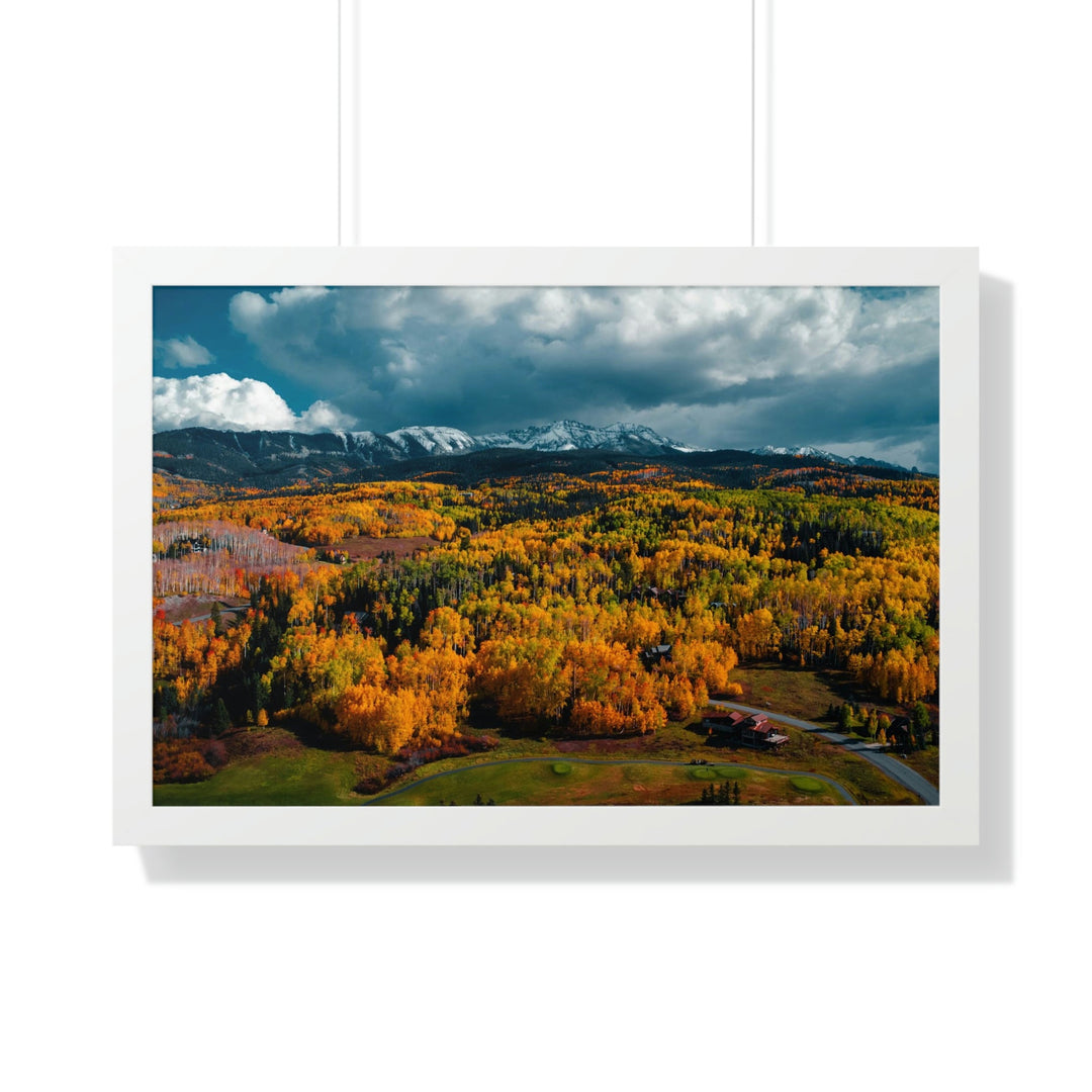 Golds of Autumn - Framed Print - Visiting This World