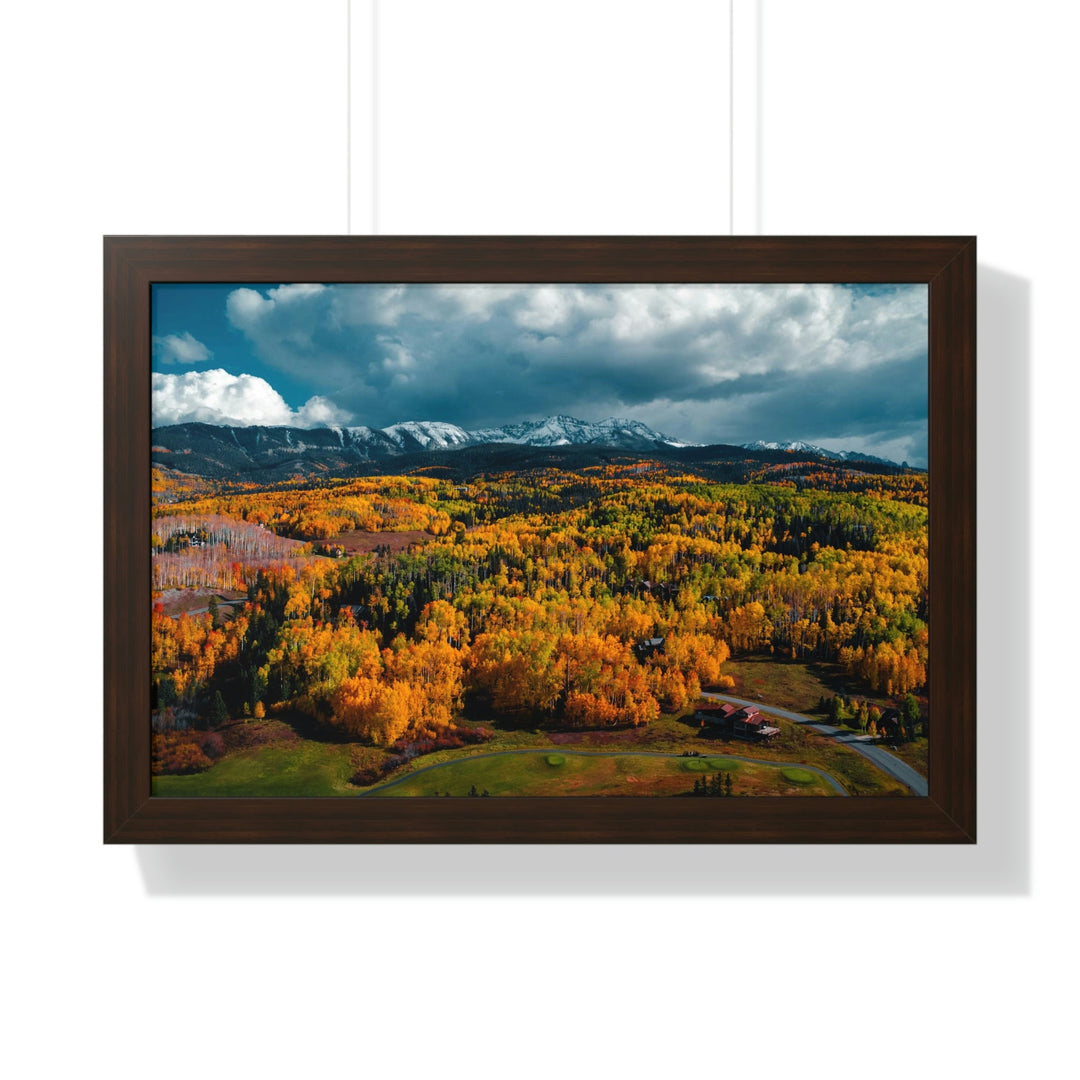 Golds of Autumn - Framed Print - Visiting This World