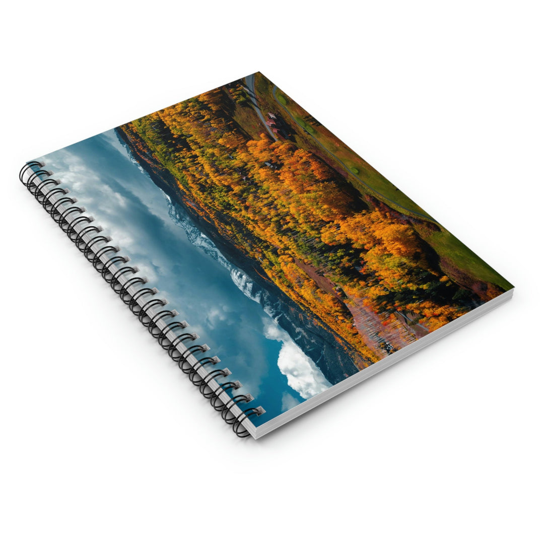 Golds of Autumn - Spiral Ruled Line Notebook - Visiting This World