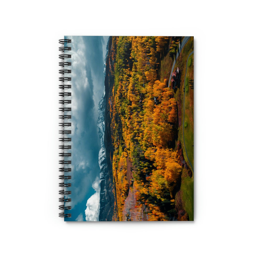 Golds of Autumn - Spiral Ruled Line Notebook - Visiting This World