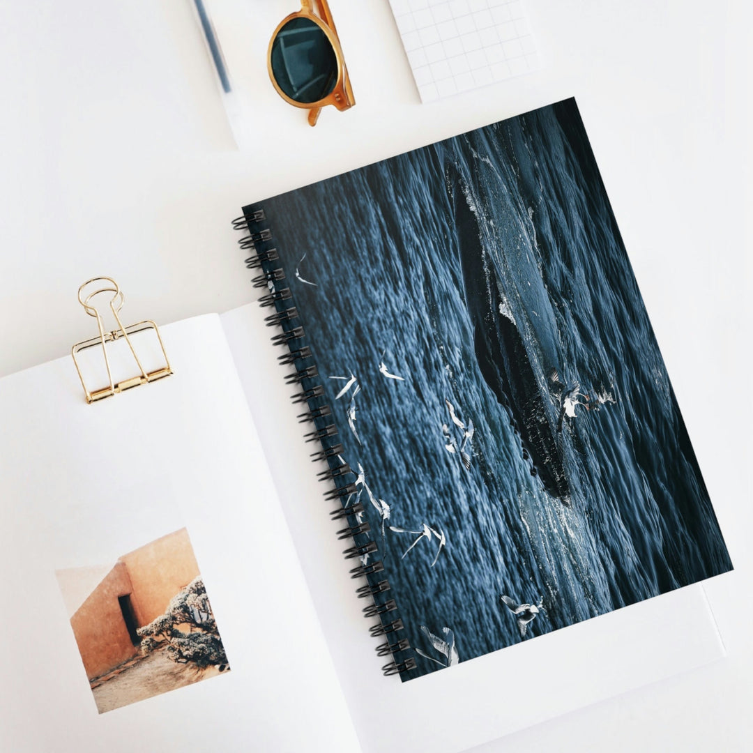 Humpback Hello - Spiral Ruled Line Notebook - Visiting This World