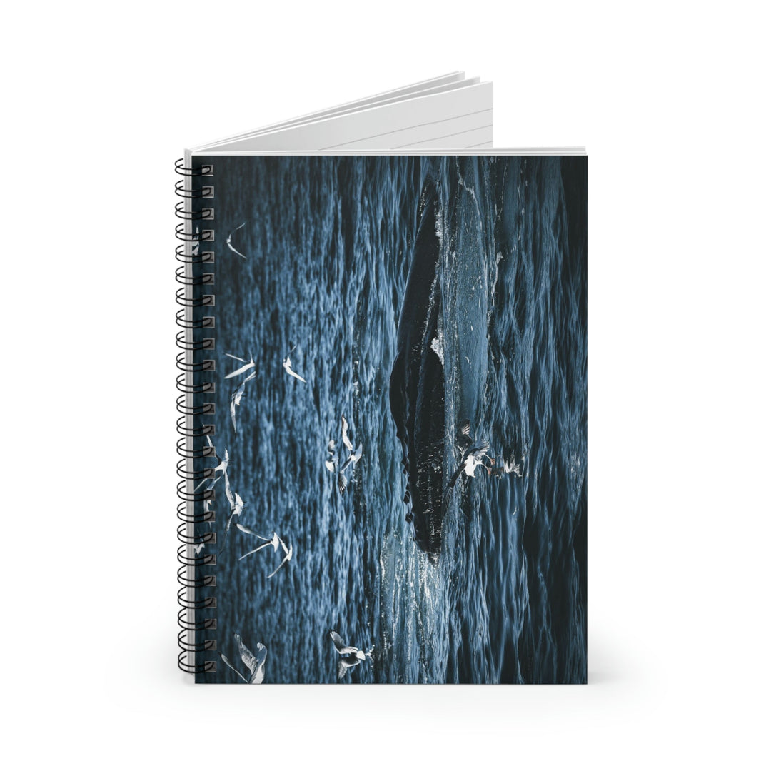 Humpback Hello - Spiral Ruled Line Notebook - Visiting This World