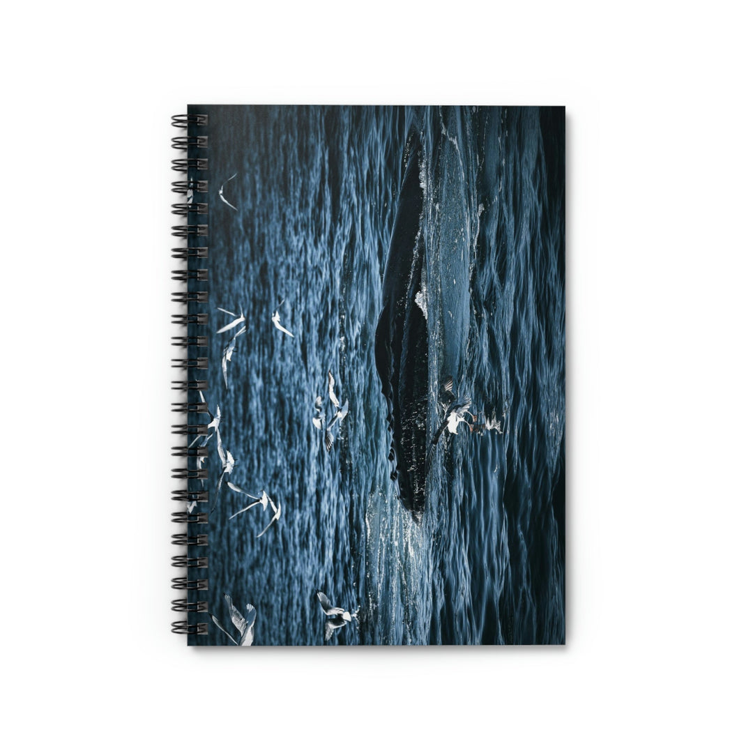 Humpback Hello - Spiral Ruled Line Notebook - Visiting This World