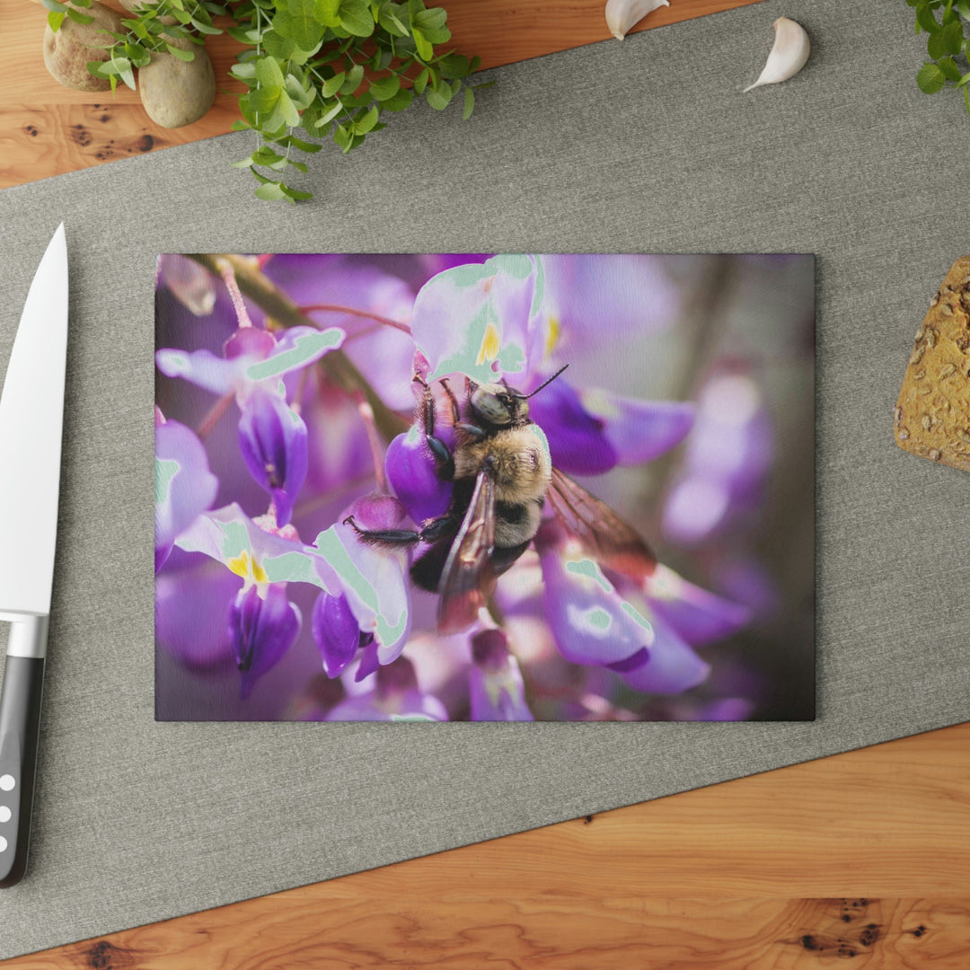 Hungry Visitor - Glass Cutting Board - Visiting This World