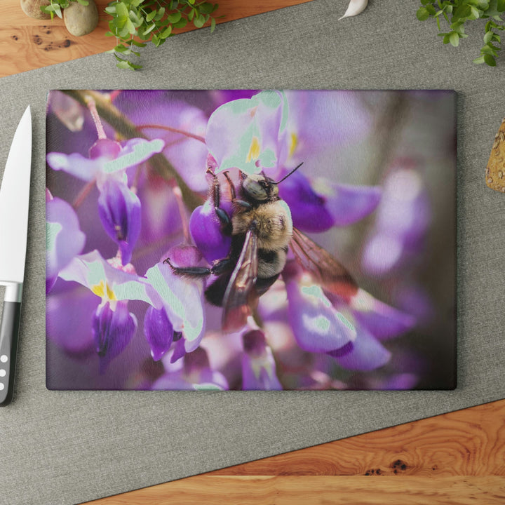 Hungry Visitor - Glass Cutting Board - Visiting This World