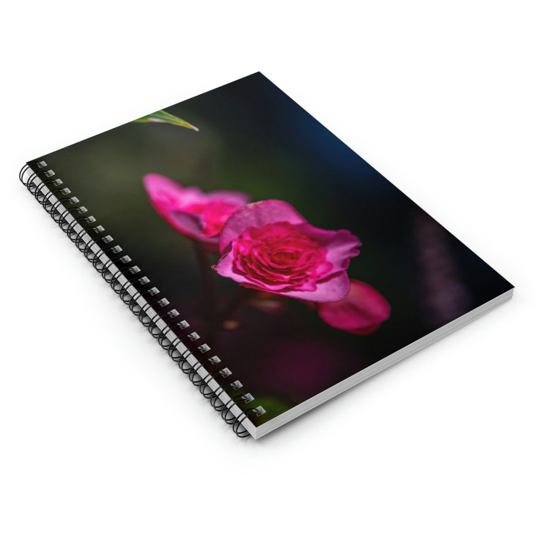 Hybrid Tea Rose - Spiral Ruled Line Notebook - Visiting This World