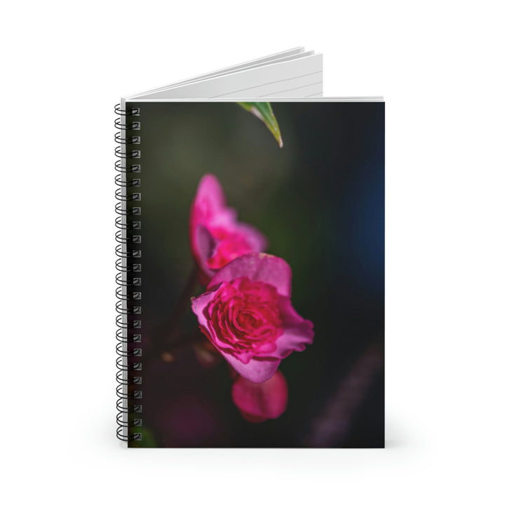 Hybrid Tea Rose - Spiral Ruled Line Notebook - Visiting This World