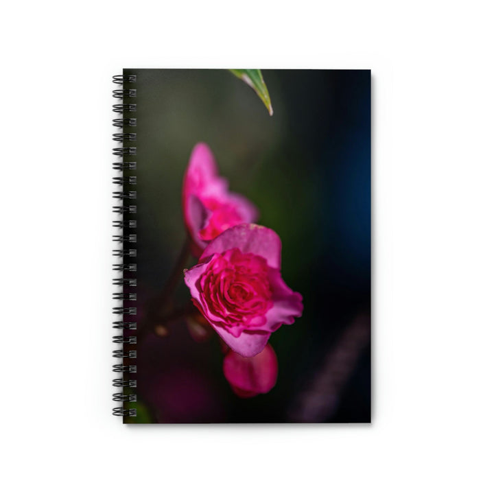 Hybrid Tea Rose - Spiral Ruled Line Notebook - Visiting This World