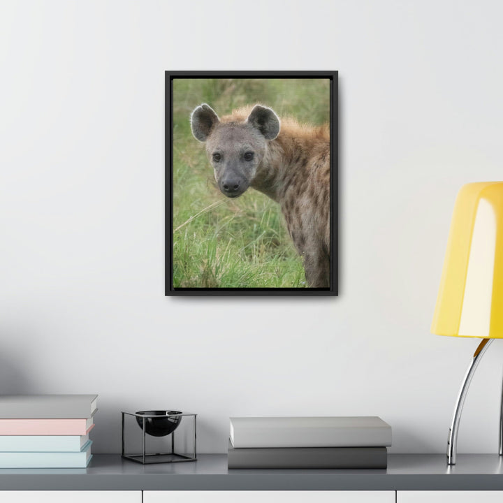 Hyena Stare - Canvas With Frame - Visiting This World