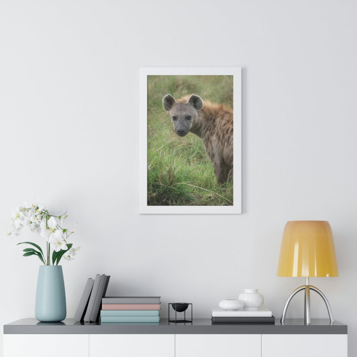 Hyena Stare - Framed Print - Visiting This World