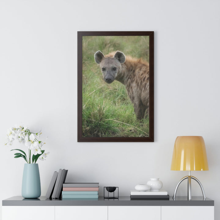 Hyena Stare - Framed Print - Visiting This World