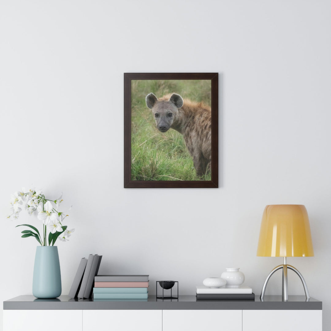 Hyena Stare - Framed Print - Visiting This World