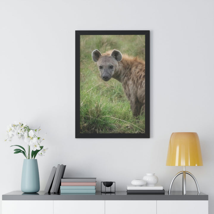 Hyena Stare - Framed Print - Visiting This World