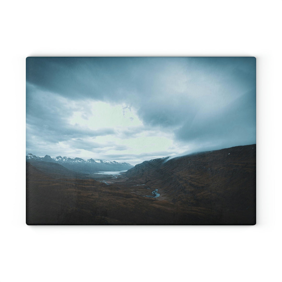 Icelandic Scene - Glass Cutting Board - Visiting This World