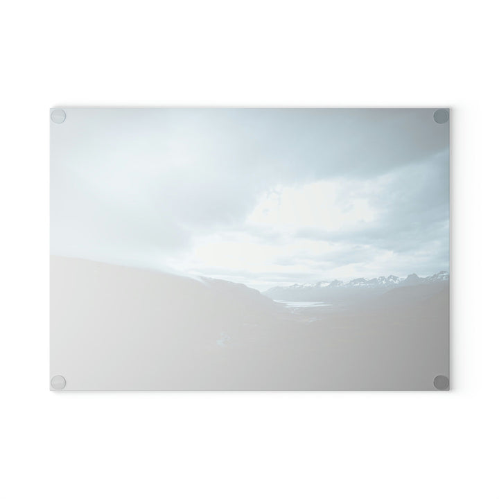 Icelandic Scene - Glass Cutting Board - Visiting This World