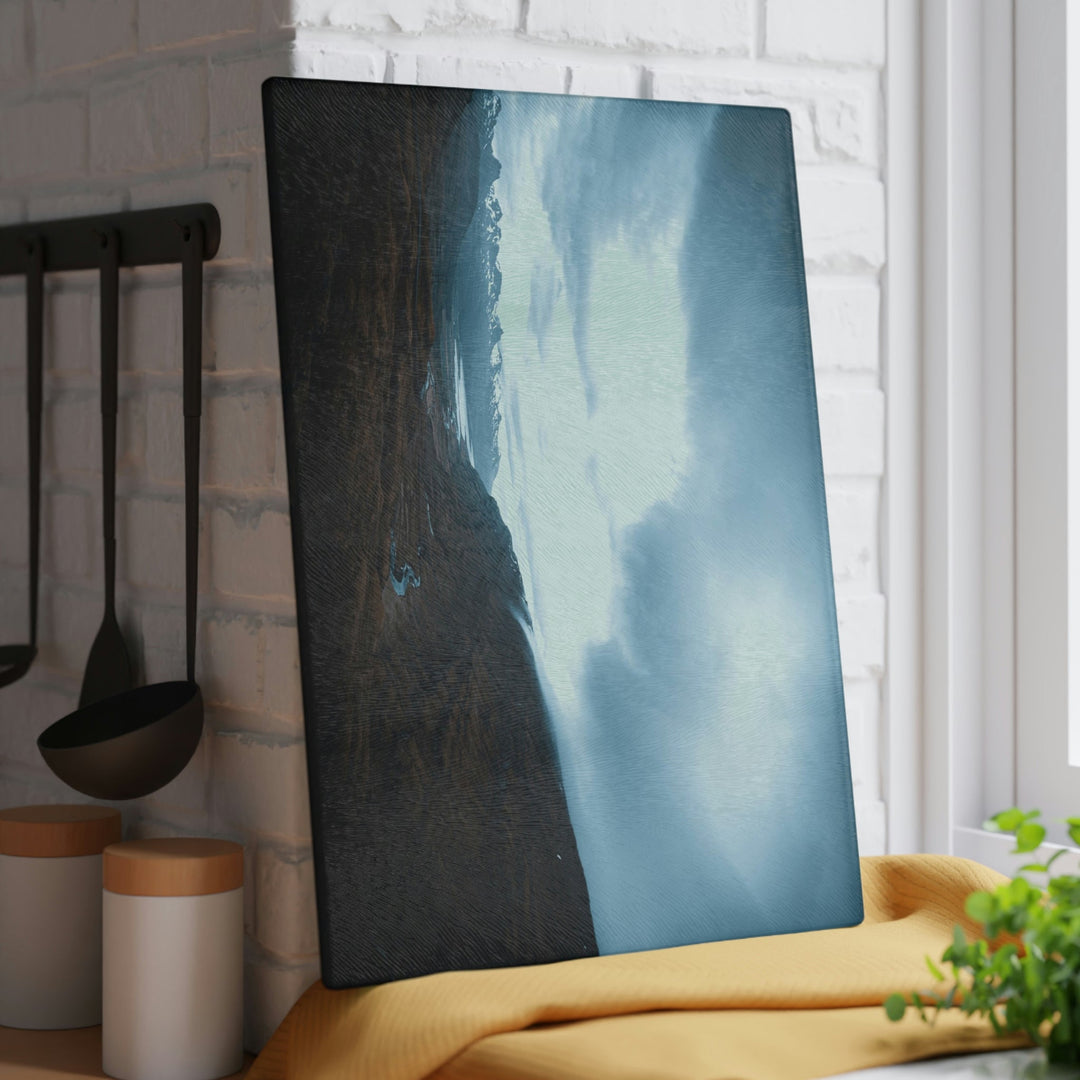 Icelandic Scene - Glass Cutting Board - Visiting This World