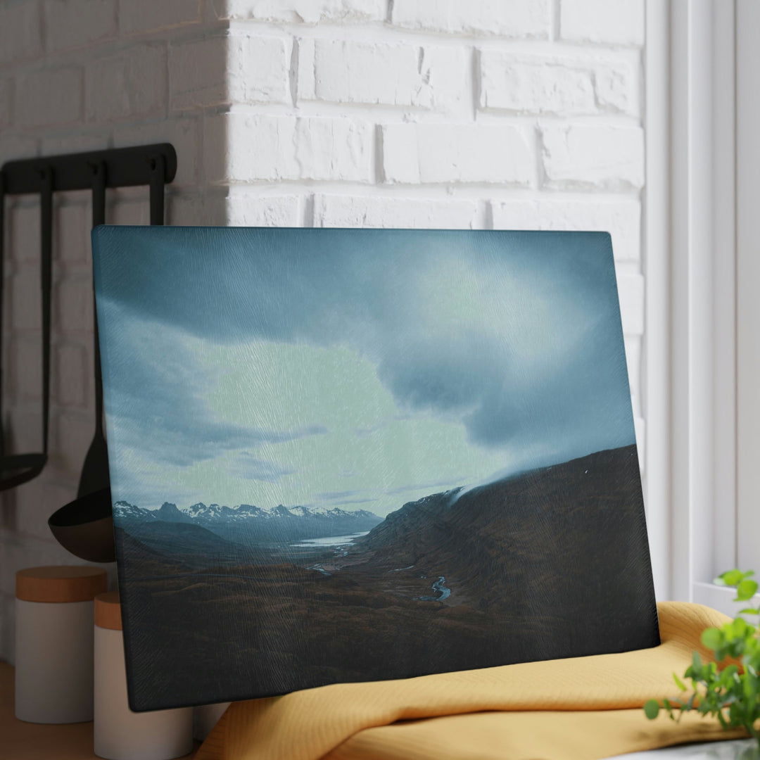 Icelandic Scene - Glass Cutting Board - Visiting This World