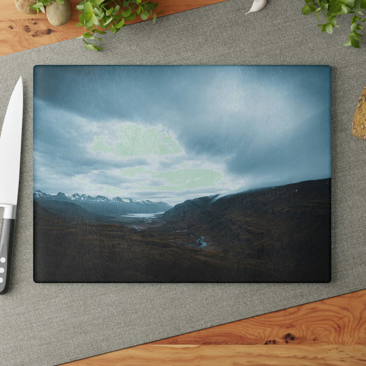 Icelandic Scene - Glass Cutting Board - Visiting This World