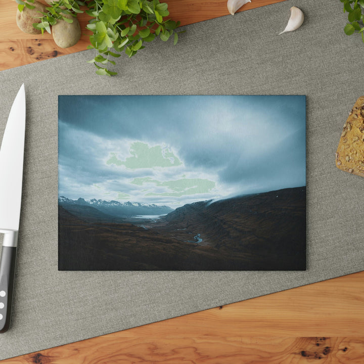 Icelandic Scene - Glass Cutting Board - Visiting This World