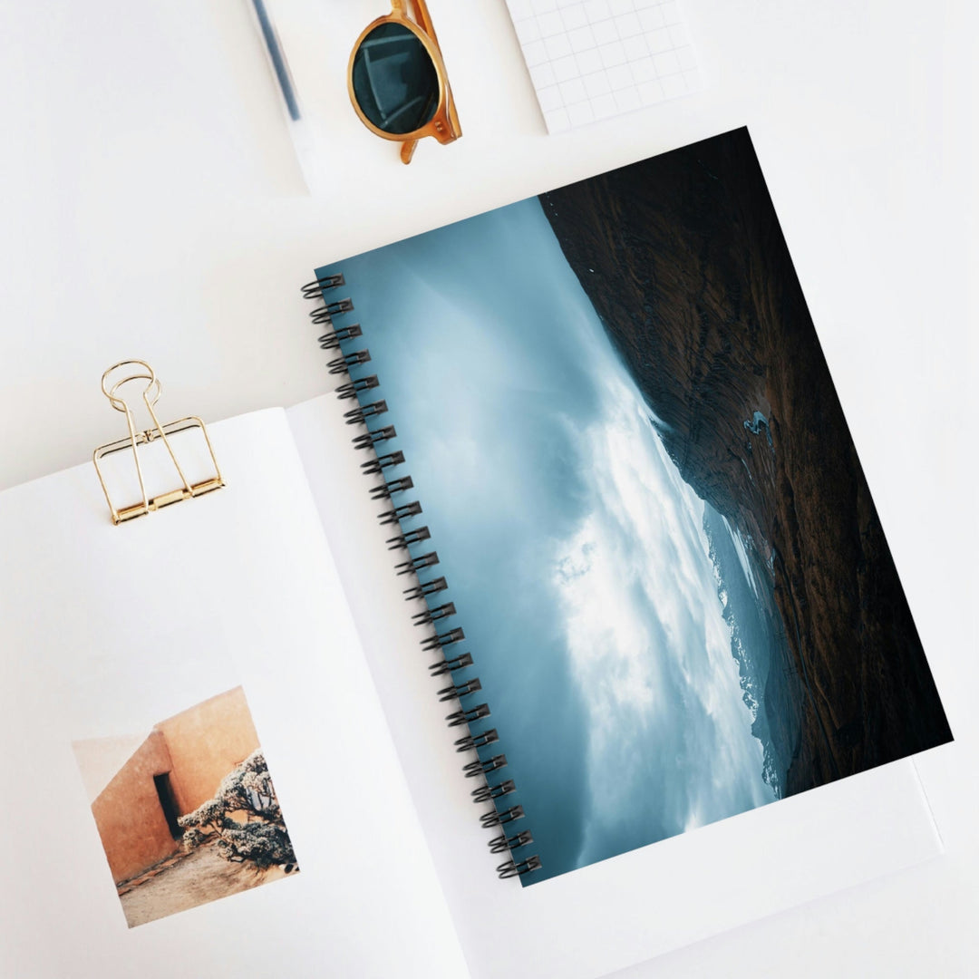 Icelandic Scene - Spiral Ruled Line Notebook - Visiting This World