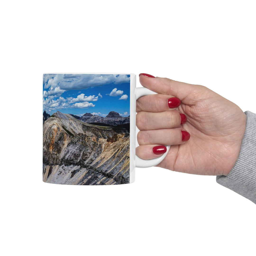 Imogene Pass From the Air - Ceramic Mug 11oz - Visiting This World