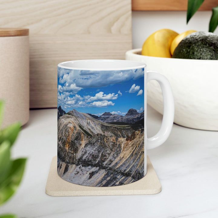 Imogene Pass From the Air - Ceramic Mug 11oz - Visiting This World