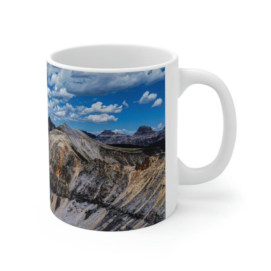 Imogene Pass From the Air - Ceramic Mug 11oz - Visiting This World