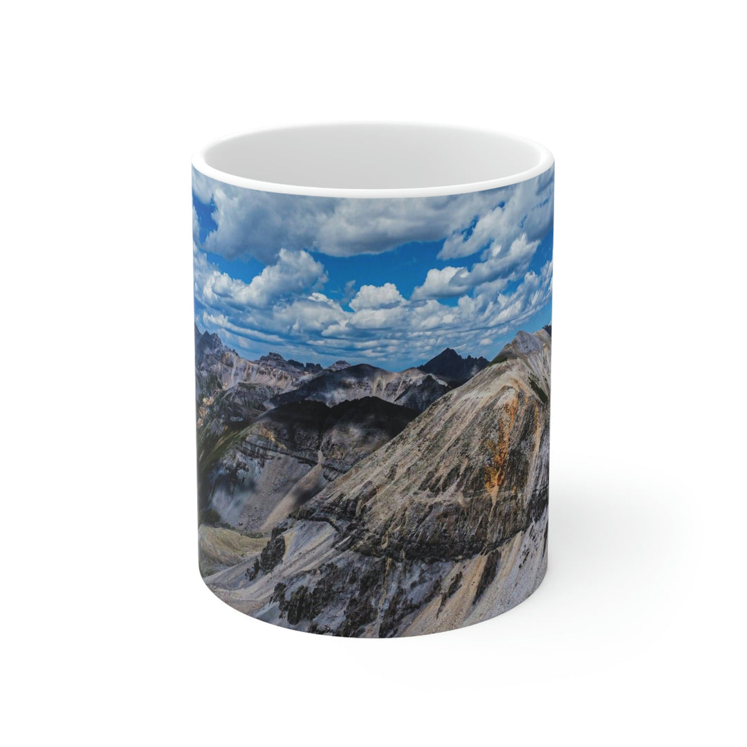 Imogene Pass From the Air - Ceramic Mug 11oz - Visiting This World