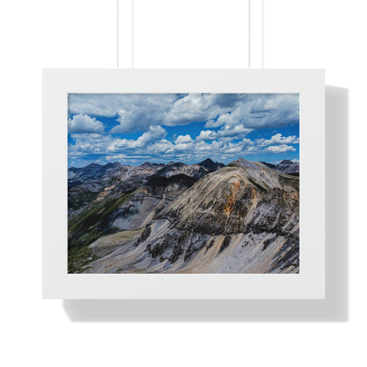 Imogene Pass From the Air - Framed Print - Visiting This World