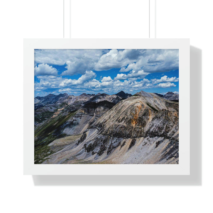 Imogene Pass From the Air - Framed Print - Visiting This World