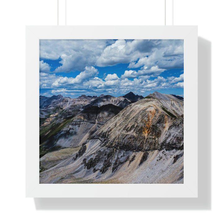 Imogene Pass From the Air - Framed Print - Visiting This World