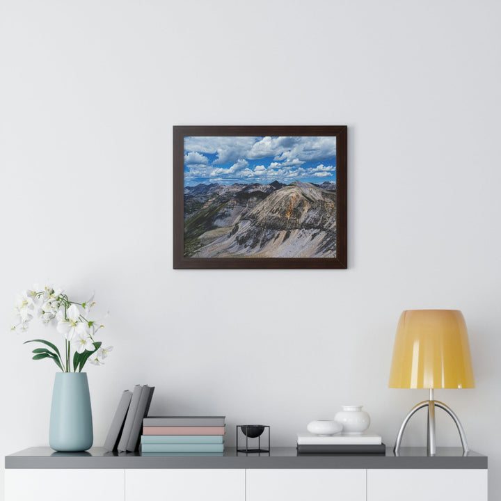 Imogene Pass From the Air - Framed Print - Visiting This World