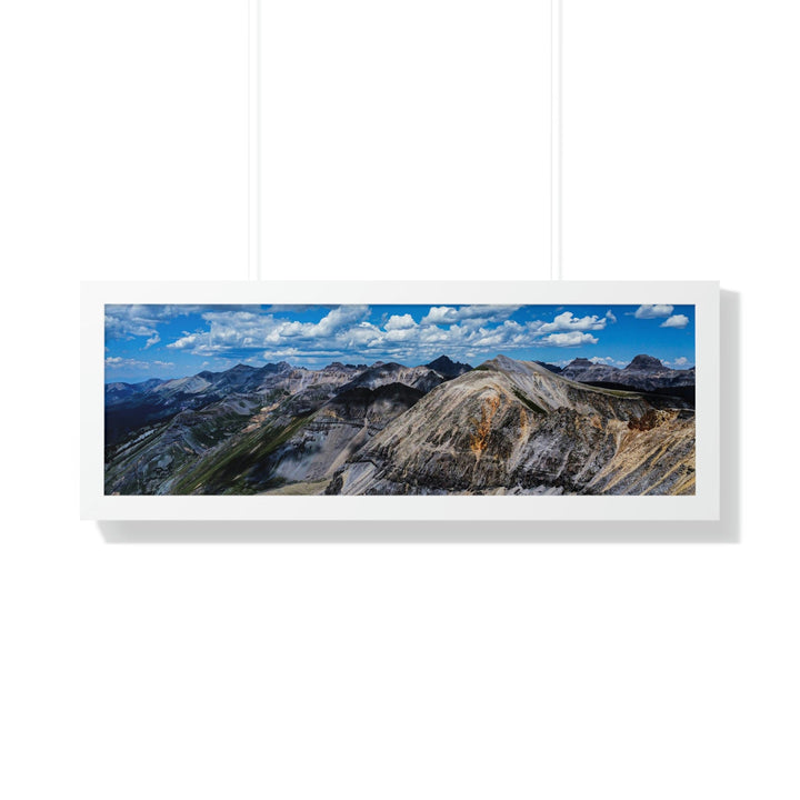 Imogene Pass From the Air - Framed Print - Visiting This World