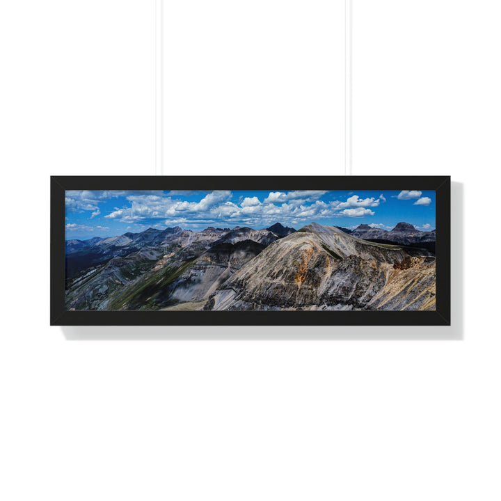 Imogene Pass From the Air - Framed Print - Visiting This World