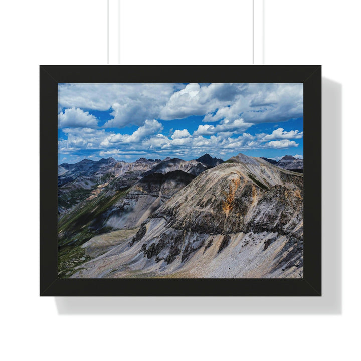 Imogene Pass From the Air - Framed Print - Visiting This World