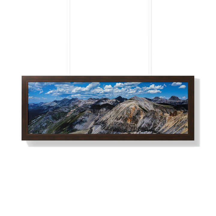 Imogene Pass From the Air - Framed Print - Visiting This World