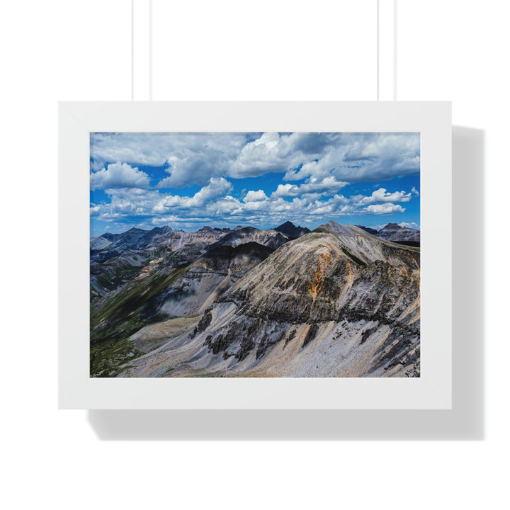 Imogene Pass From the Air - Framed Print - Visiting This World