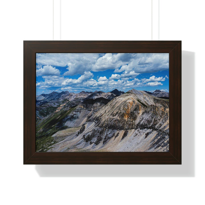 Imogene Pass From the Air - Framed Print - Visiting This World