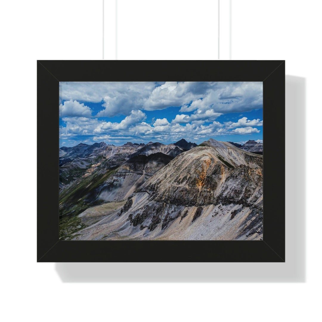 Imogene Pass From the Air - Framed Print - Visiting This World