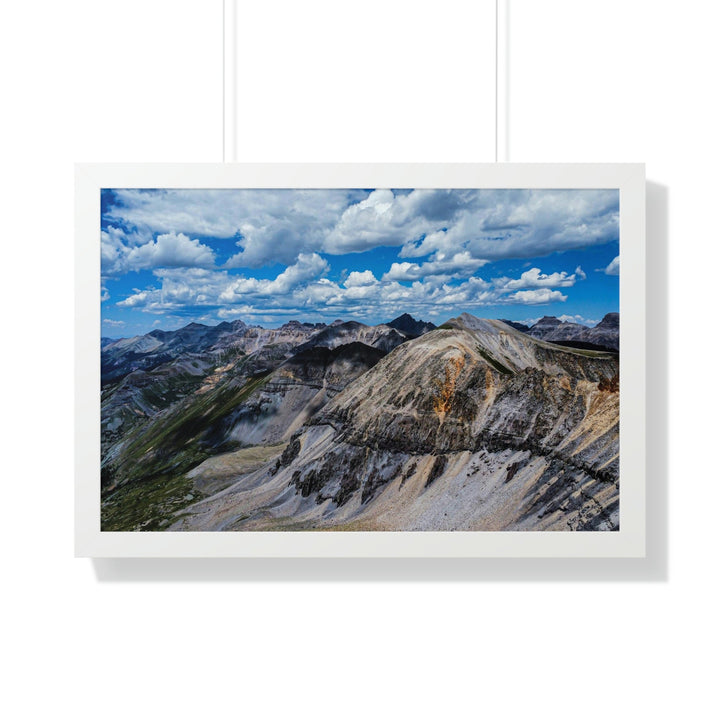 Imogene Pass From the Air - Framed Print - Visiting This World