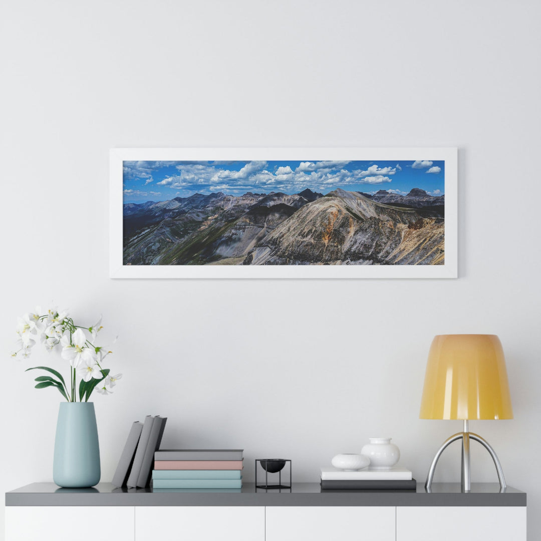 Imogene Pass From the Air - Framed Print - Visiting This World