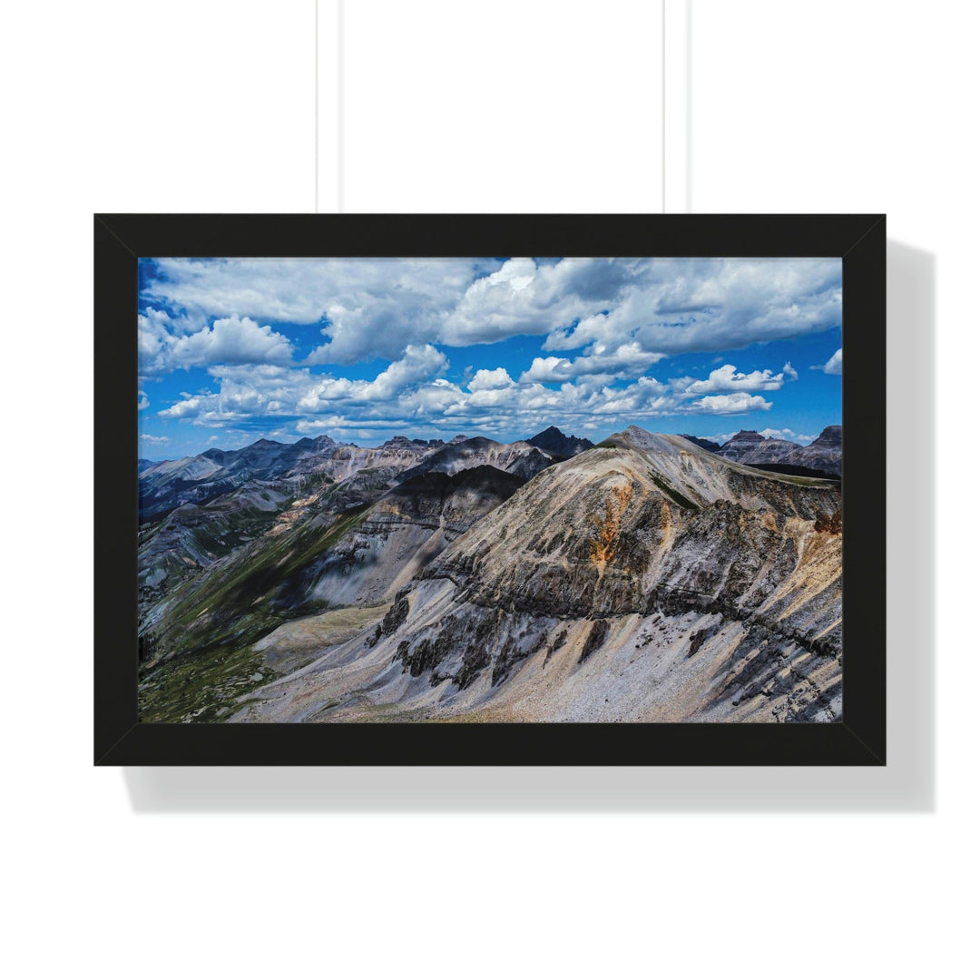 Imogene Pass From the Air - Framed Print - Visiting This World