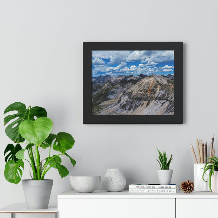 Imogene Pass From the Air - Framed Print - Visiting This World