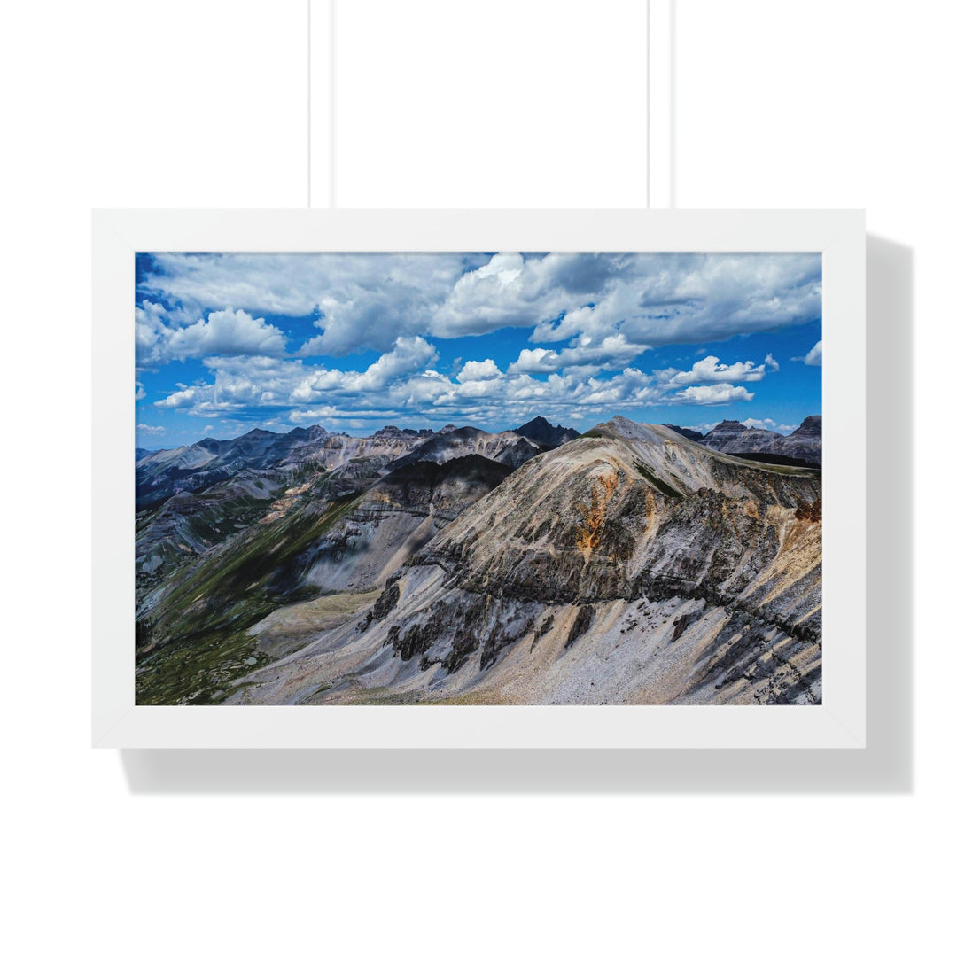 Imogene Pass From the Air - Framed Print - Visiting This World