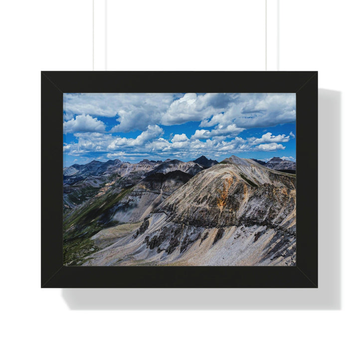 Imogene Pass From the Air - Framed Print - Visiting This World