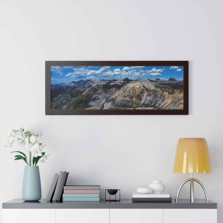 Imogene Pass From the Air - Framed Print - Visiting This World